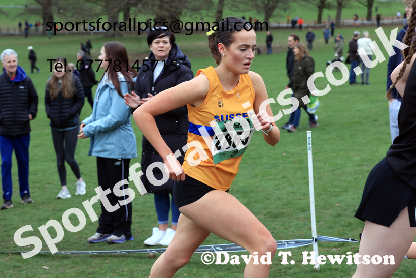 Womens Under-20s 2026 UK CAU Inter Counties Cross Country, Wollaton Park, Nottingham. Photo: David T. Hewitson/Sports for All Pics